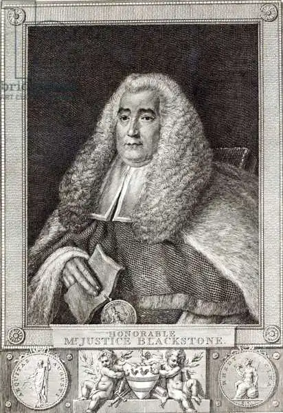 Gainsborough, Thomas: Honourable Mr Justice Blackstone, engraved by Hall
