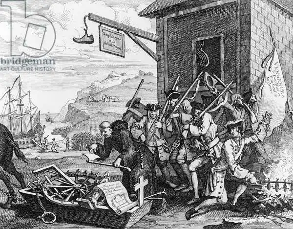 Hogarth, William: France, Plate I of 