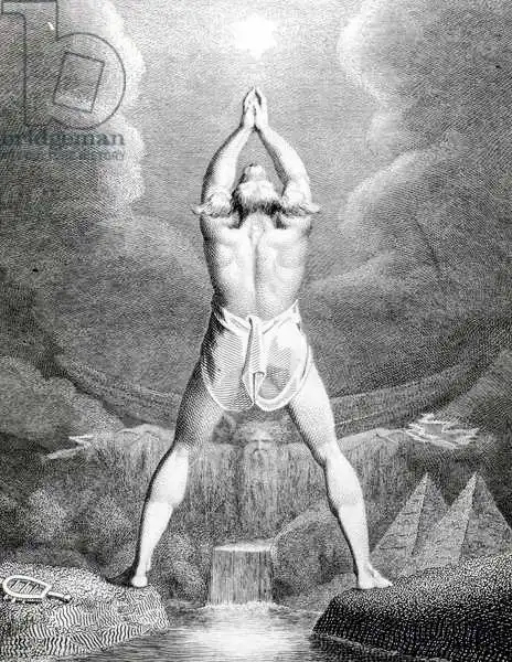 Fuseli, Henry: Fertilization of Egypt, engraved by William Blake