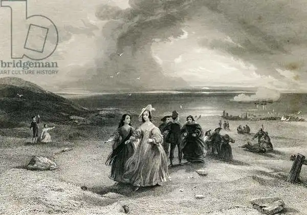 English school (19th century): The Queen at Burlington, by R. Wallis