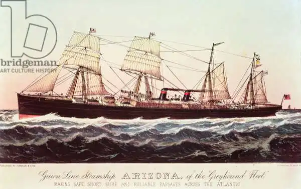 Currier, N.: Guion Line Steamship Arizona, of the 