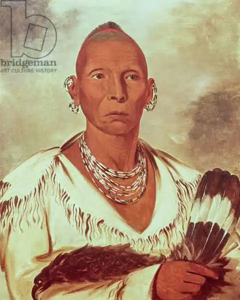 Catlin, George: Portrait of Black Hawk, Indian Chief