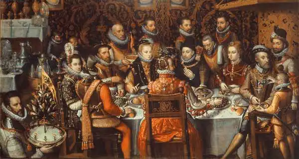 Sanchez Coello, Alonso: The Banquet of the Monarchs