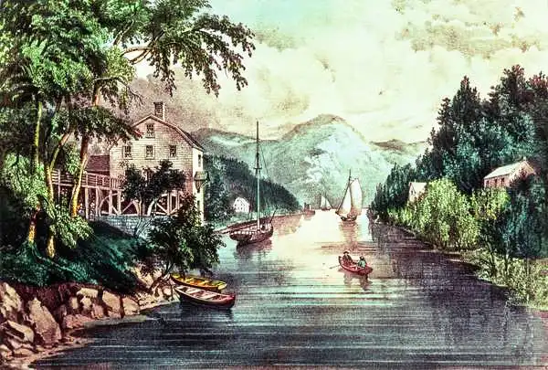 Currier, N.: View on Montgomery Creek