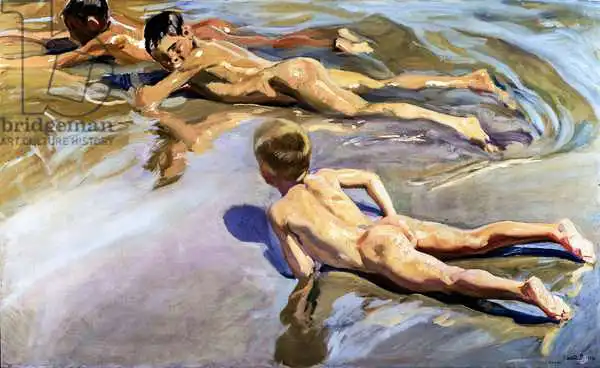 Sorolla y Bastida, Joaquin: Children on the Beach