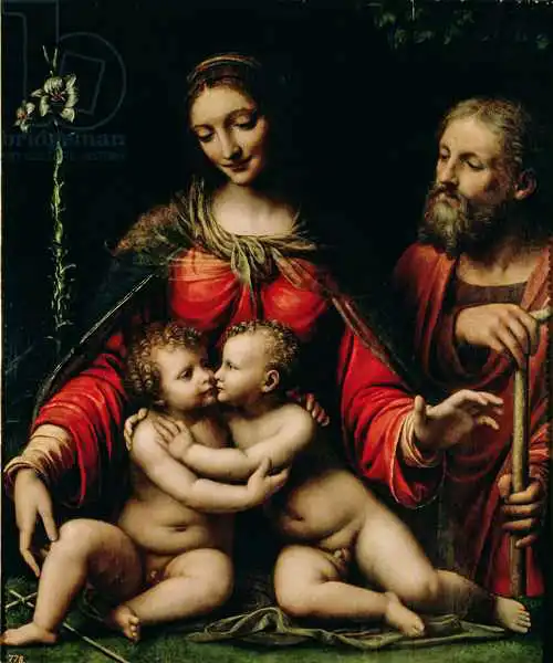 Luini, Bernardino: La Sacra Famiglia con il bambino San Giovanni