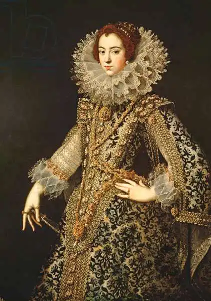 Unknown: Portrait of Isabel of Bourbon, wife of Philip IV (1605-65)