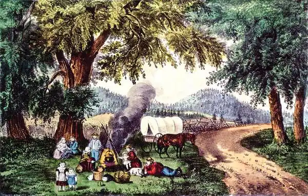 Currier, N.: A Halt by the Wayside