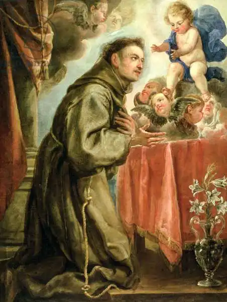 Carreno de Miranda, Don Juan: St. Anthony de Padoue (1195-1231) adorant l