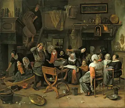 Steen, Jan Havicksz: Fête chrétienne