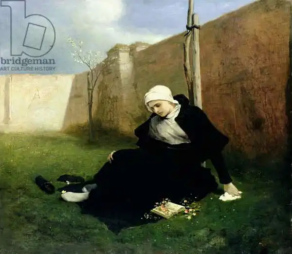 Max, Gabriel von: The Nun in the Cloister Garden
