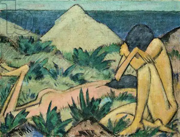 Muller, Charles Louis-Lucien: Nudes dans les dunes, vers 1919-20