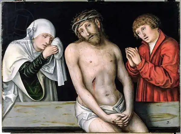 Cranach, Lucas: Christus als Mann der Sorgen mit der Jungfrau und dem St. John