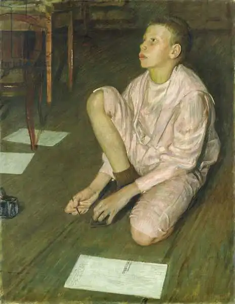 Kalckreuth, Leopold Karl Walter von: Wolf, the Son of the Artist