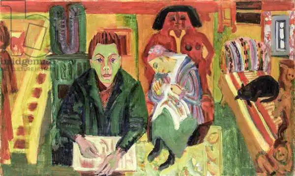 Kirchner, Ernst Ludwig: The Living Room