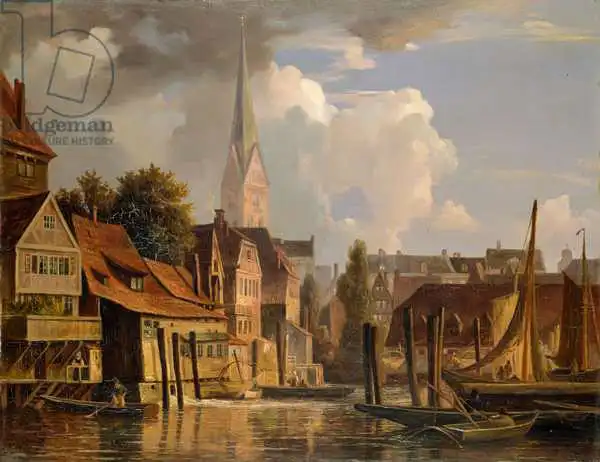 Vollmer, Adolf: The Kleine Alster in 1842