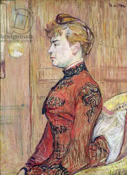 Toulouse-Lautrec, H.: Portrait Study of a Woman in Profile