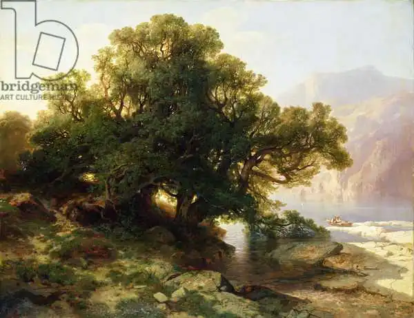 Calame, Alexandre: View of Lake Thuner