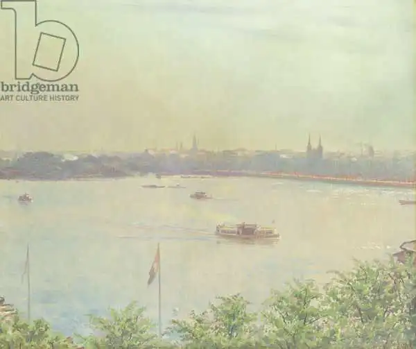 Tuxen, Laurits: View of the Inner Alster Lake