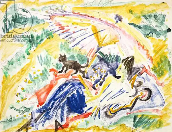 Kirchner, Ernst Ludwig: Sunbathing