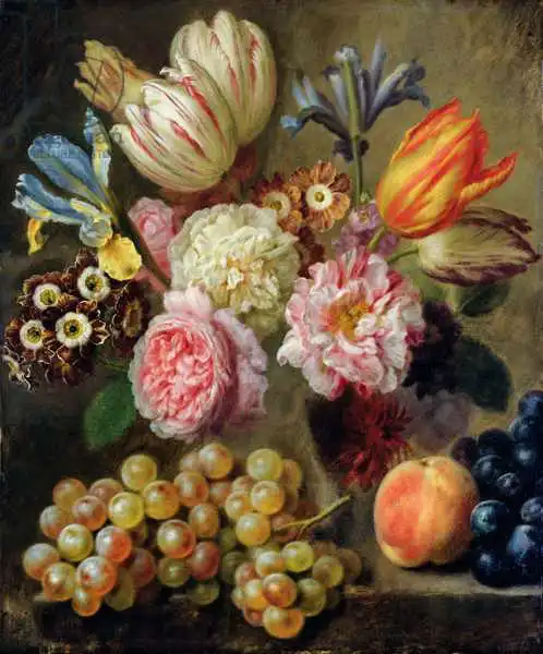 Denner, Balthasar: Étude des fleurs