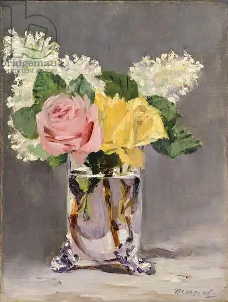 Manet, Edouard: Lilacs and Roses