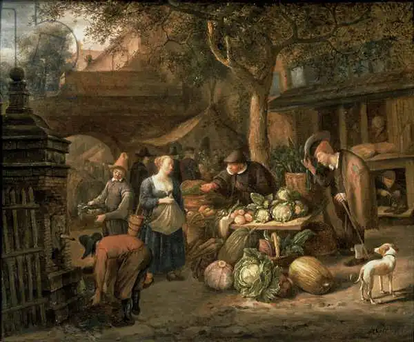 Steen, Jan Havicksz: Escenario del mercado