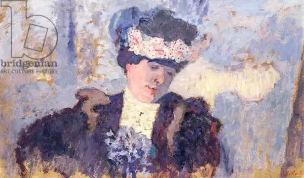 Vuillard, Edouard: Madame Hessel wearing a Hat decorated with Flowers
