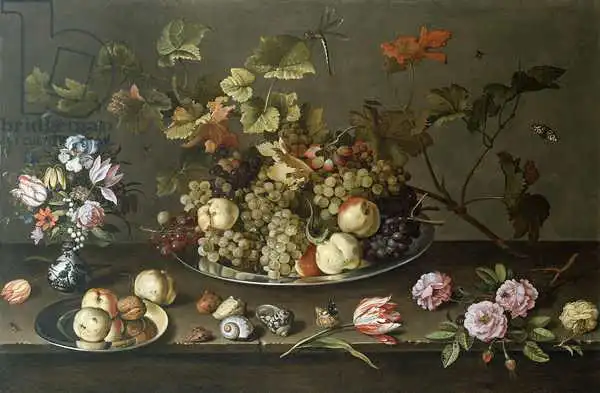 Ast, Balthasar van der: Still Life of Fruit, Flowers and Shells