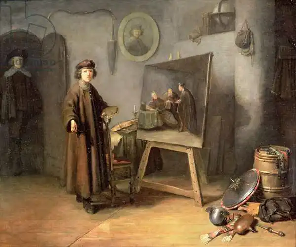 Dou, Gerrit: A Painter in his Studio