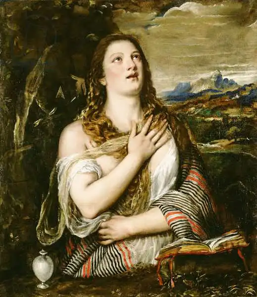 Tizian: Penitent Magdalene