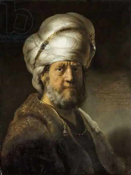 Rembrandt, van Rijn: Homme en robe orientale