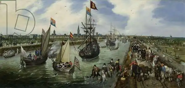 Venne, Adriaen: The Departure of a Dignitary from Middelburg