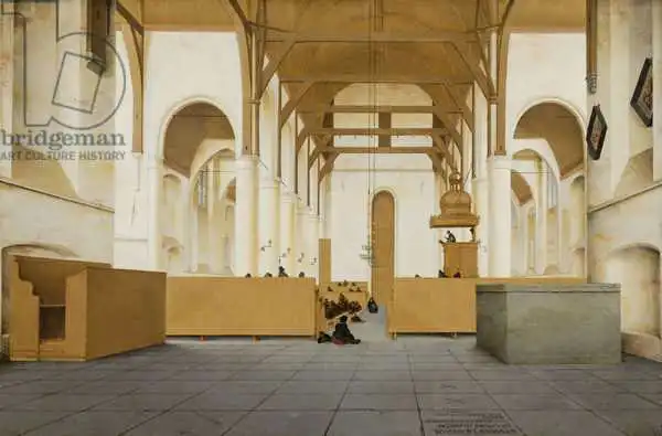 Saenredam, Pieter: Interior of the Sint-Odulphuskerk in Assendelft