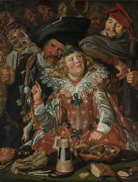 Hals, Frans: Shrovetide Revellers (The Merry Company)