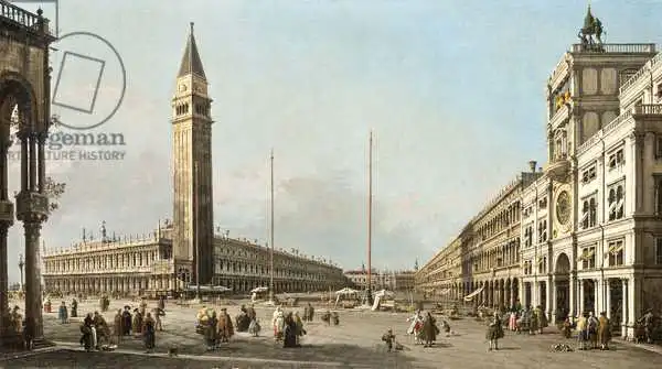 Canaletto, Giovanni: Piazza San Marco Looking South and West