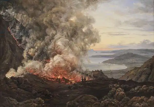 Dahl, Christian Johan: Eruption of the Volcano Vesuvius