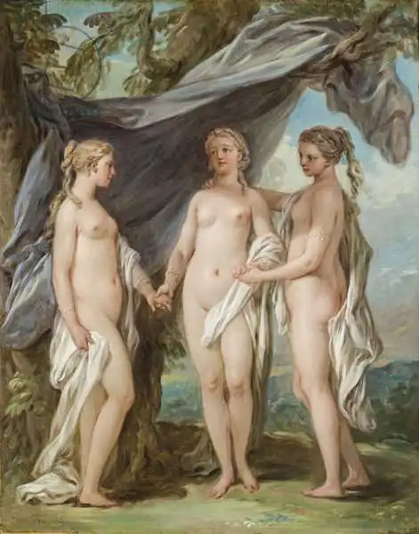 Loo, Charles-Amedee-Philippe van: The Three Graces