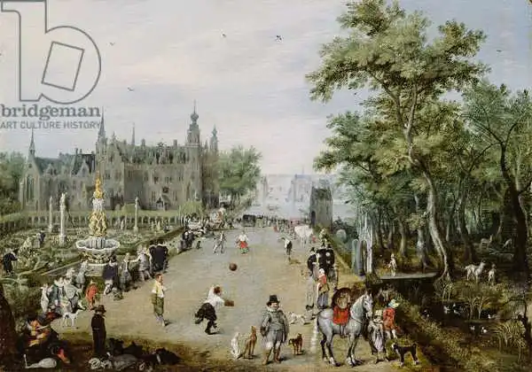 Venne, Adriaen: A Jeu de Paume Before a Country Palace