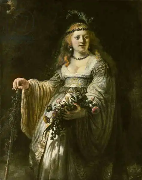 Rembrandt, van Rijn: Saskia van Uylenburgh in Arcadian Costume