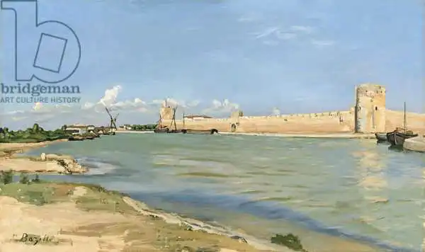 Bazille, Jean Frederic: The Ramparts at Aigues-Mortes