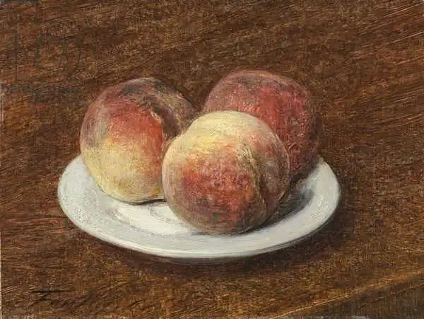 Fantin-Latour, Jean: Three Peaches on a Plate