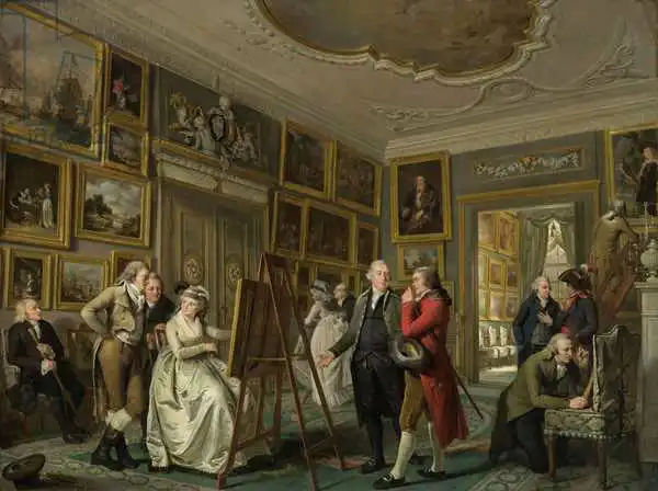 Lelie, Adriaen de: The Art Gallery of Jan Gildemeester Jansz, 1794-5