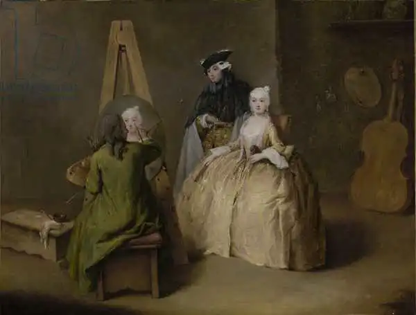 Longhi, Pietro: The Painter in His Studio, c.1741-4