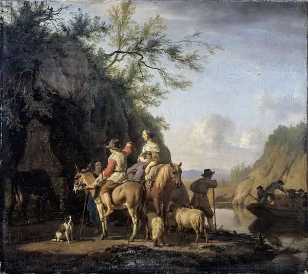 Velde, Adriaen van de: Ferry Boat