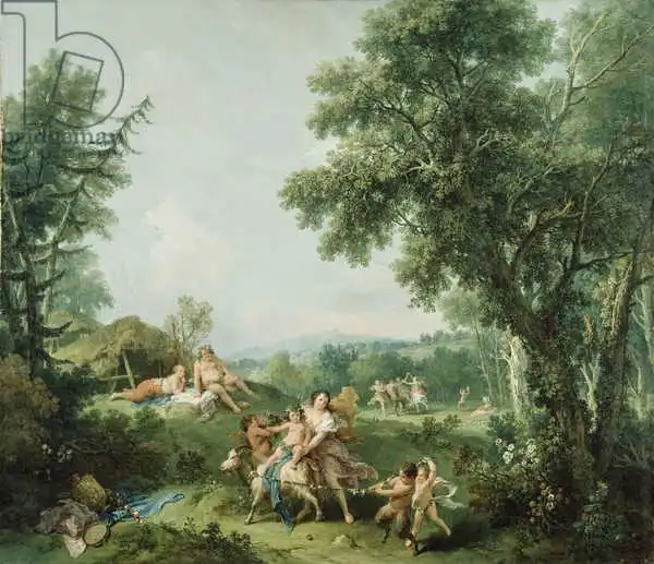 Zuccarelli, Francesco: Landscape with the Education of Bacchus
