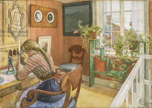 Larsson, Carl: Briefeschreiben