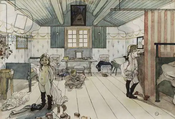 Larsson, Carl: Mammas und das Zimmer des kleinen Mädchens aus der Serie A Home
