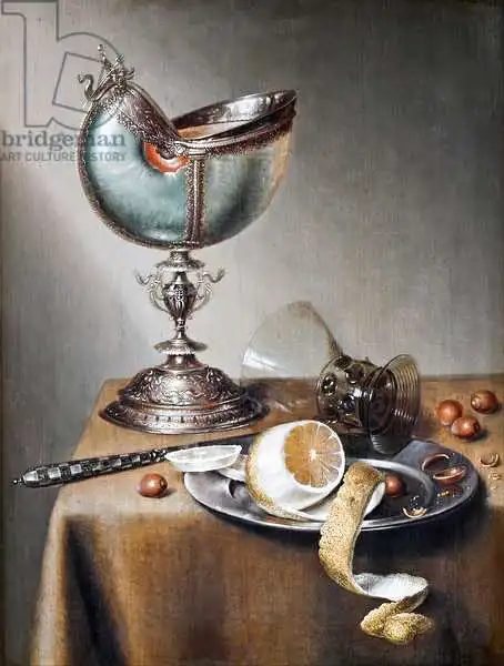 Boelema de Stomme, Maerten: Still-Life with Nautilus Cup