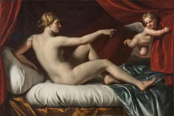 Italian school (16th century): Venus and Cupid